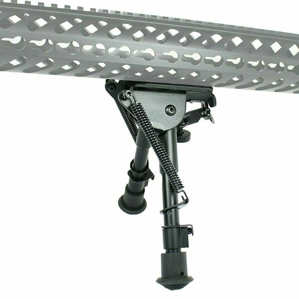6" to 9" Adjustable Spring Return Hunting Rifle Bipod w/ KeyMod Adapter
