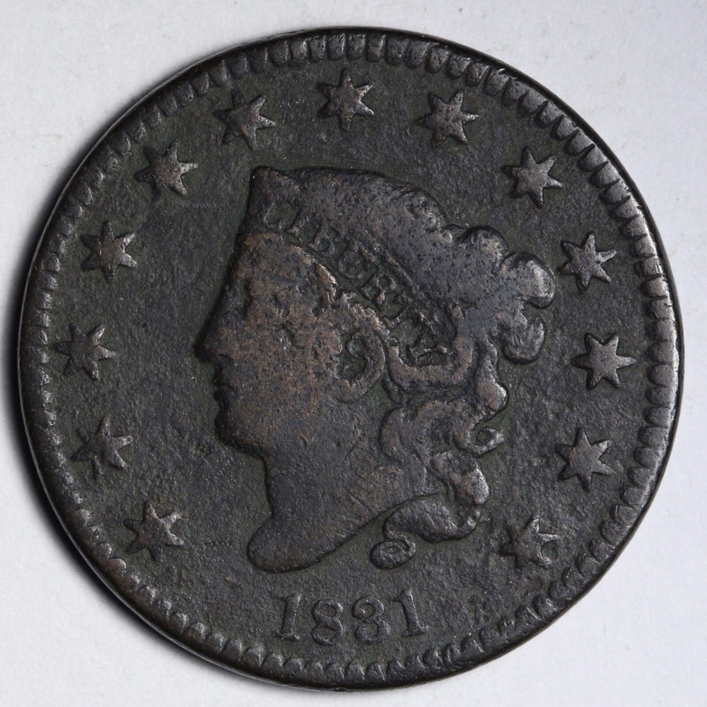 1831 Coronet Head Large Cent CHOICE FINE E131 T