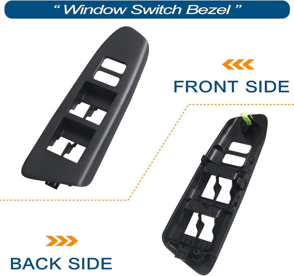 2012-2015 Tacoma Driver Side Window Switch Bezel–Compatible Replacement