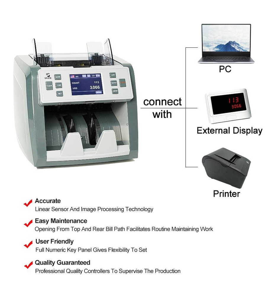 EC900 Banknote Calculator and Counterfeit Detector