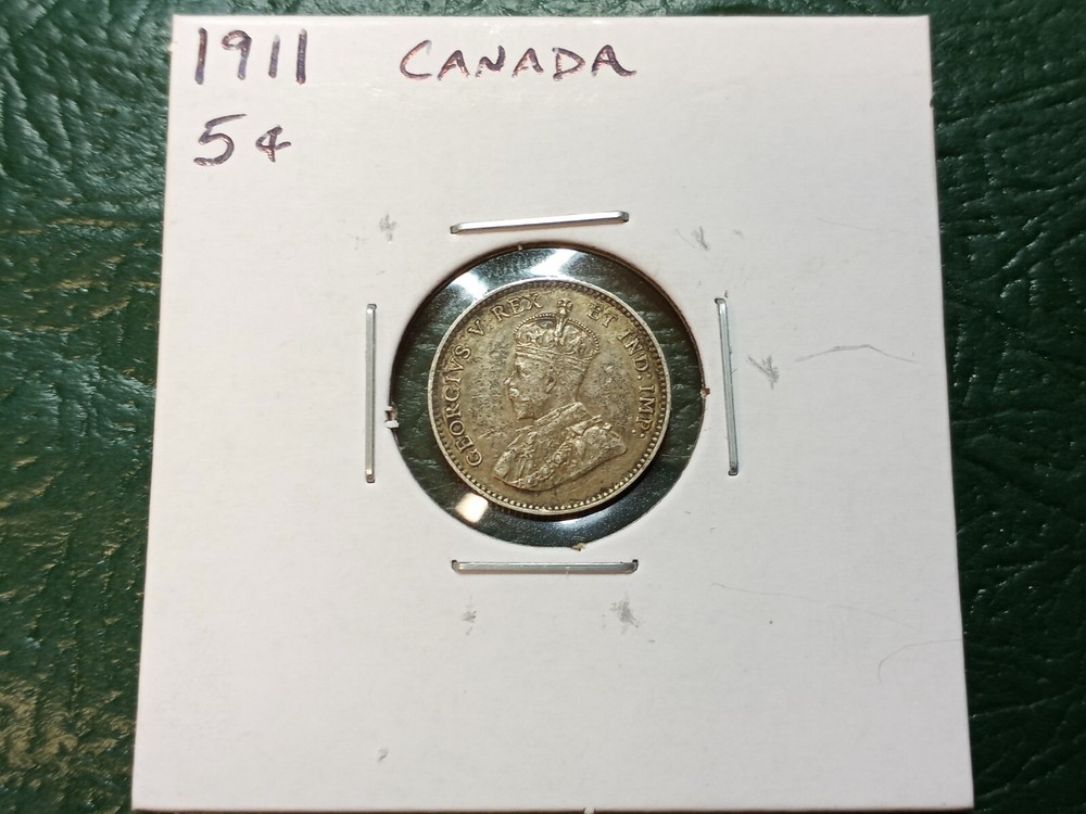 1911 Canada 5 Cents - High Grade