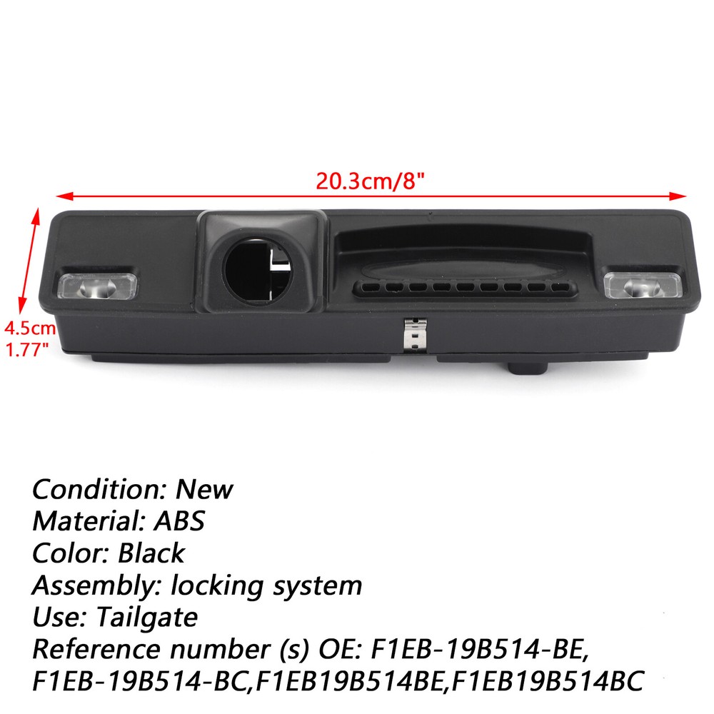 For 2012-2018 Ford Focus Boot Tailgate Handle Trunk Handle Switch F1EB-19B514-BE