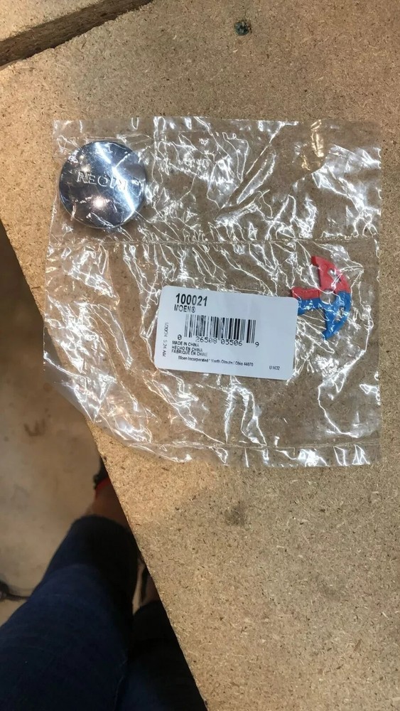 Moen 100021 Chateau | Handle Cap, w/ Temperature Indicator, Chrome (7400-Series)