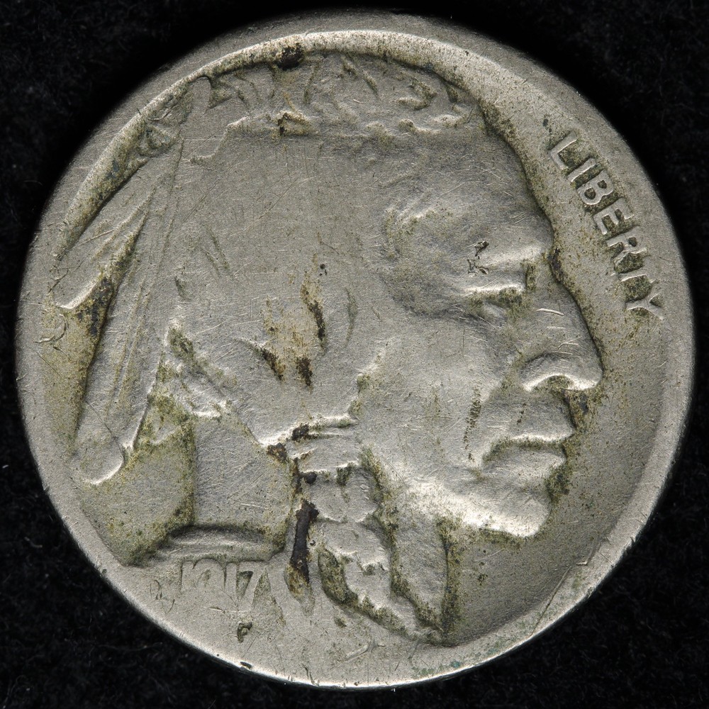 1917-S Buffalo Nickel FINE E187 VARCL