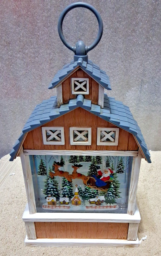 CHRISTMAS LANTERN SNOW GLOBE