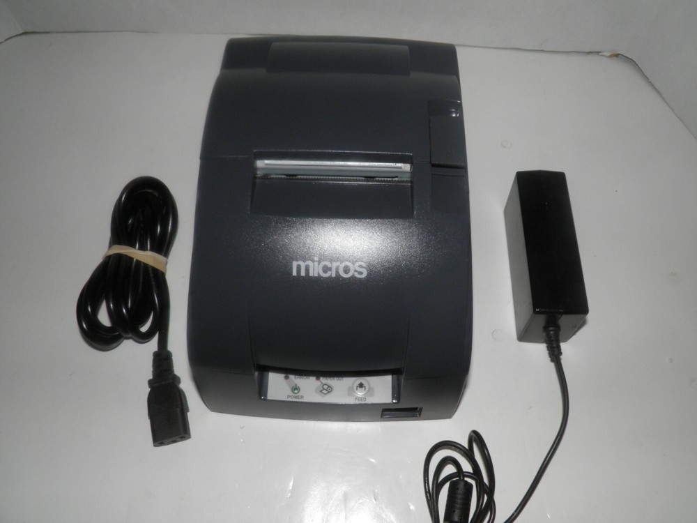 MICROS EPSON TM-U220B M188B Dot Matrix POS Receipt Printer Ethernet w power sup