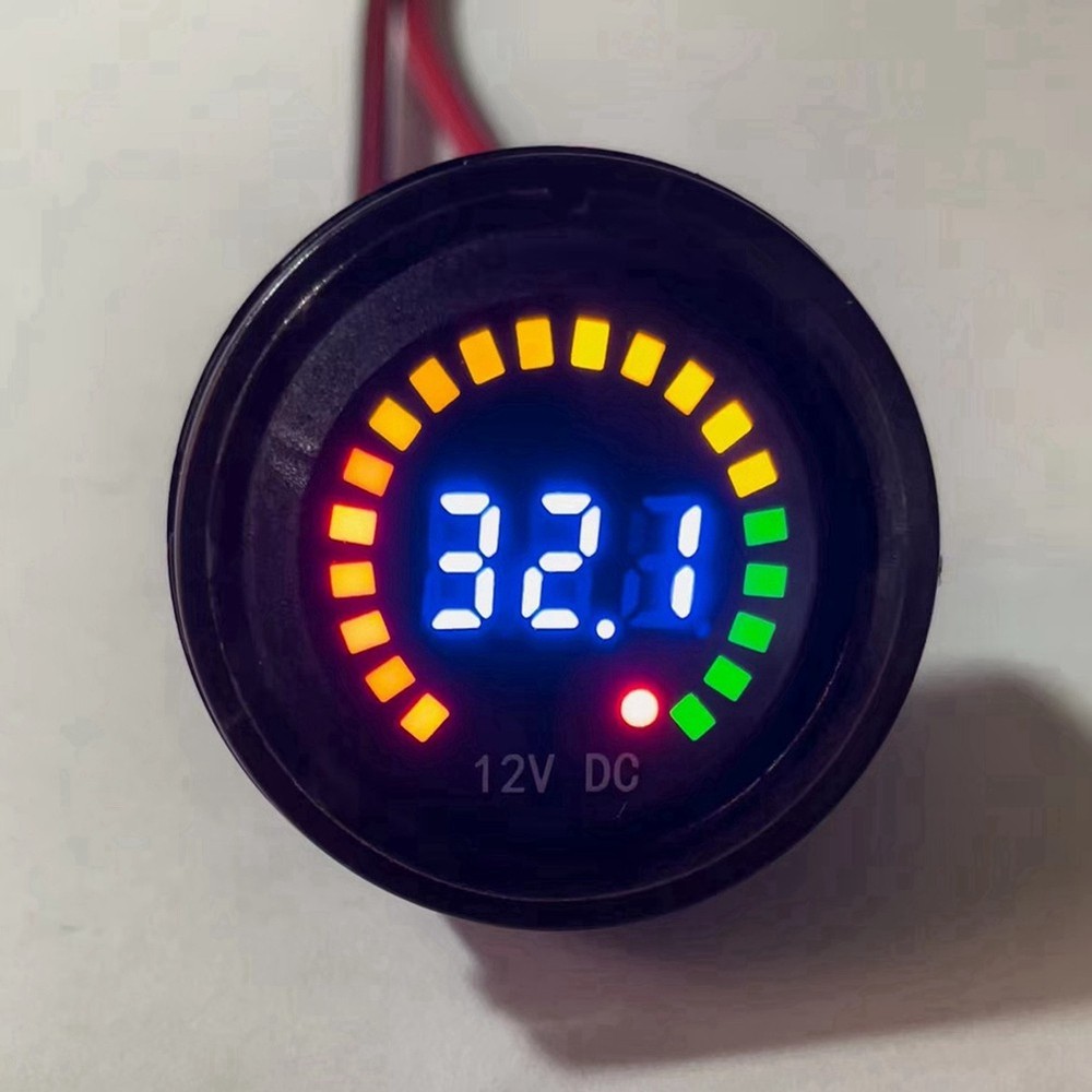 DC 12V Universal Car Motorcycle Boat LED Digital Voltmeter Panel Volt Meter 7042