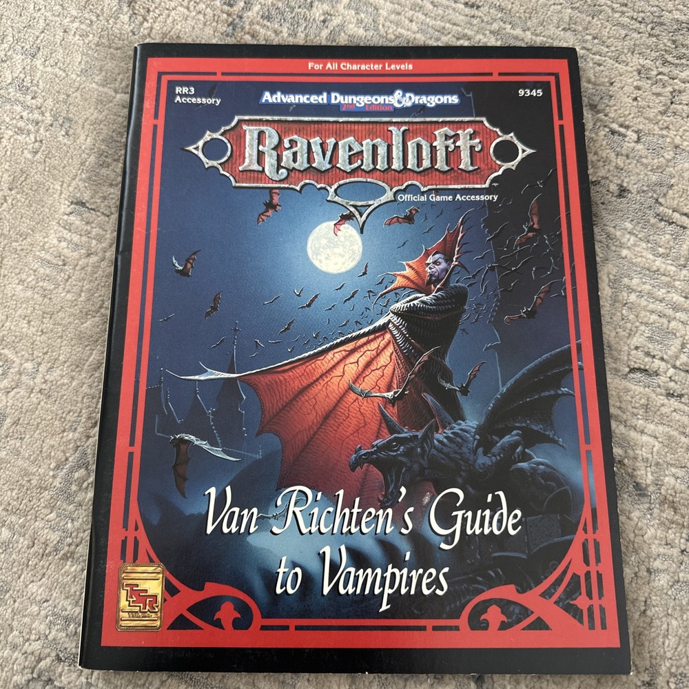 Van Richten's Guide to Vampires Ravenloft D&D 2nd Ed