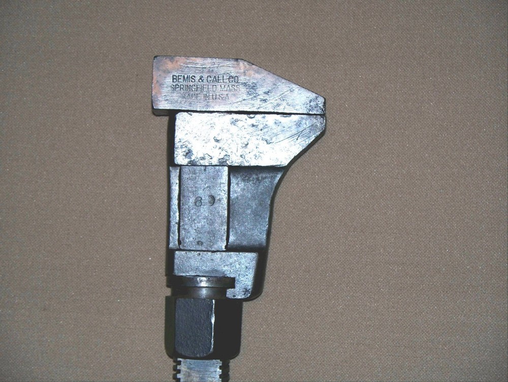 #12 Vintage Bemis & Call 15” No 90 Adjustable Monkey Wrench Tool
