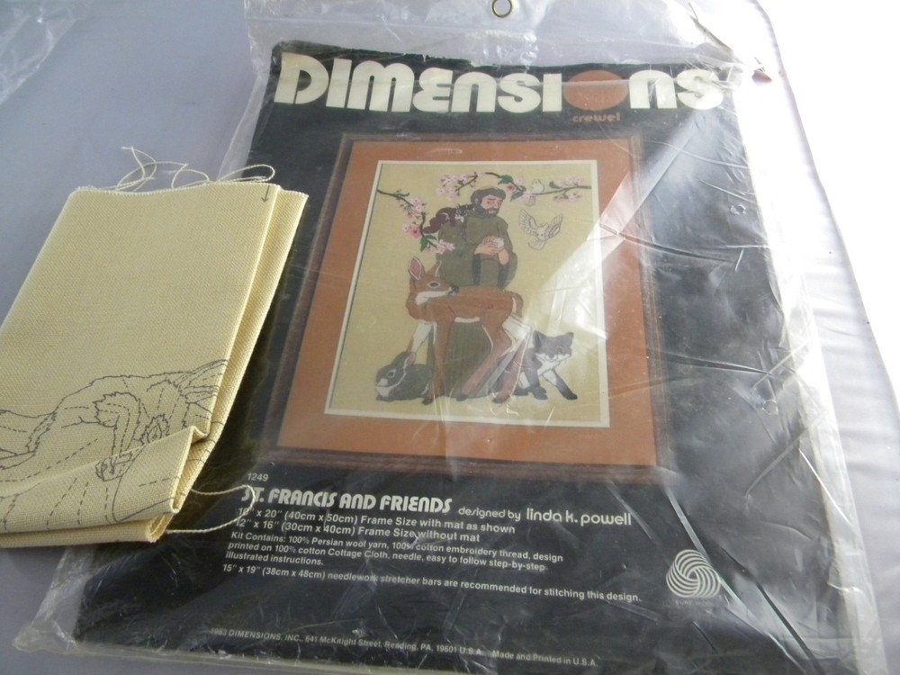 Dimensions St Francis and Friends Needlepoint Crewel