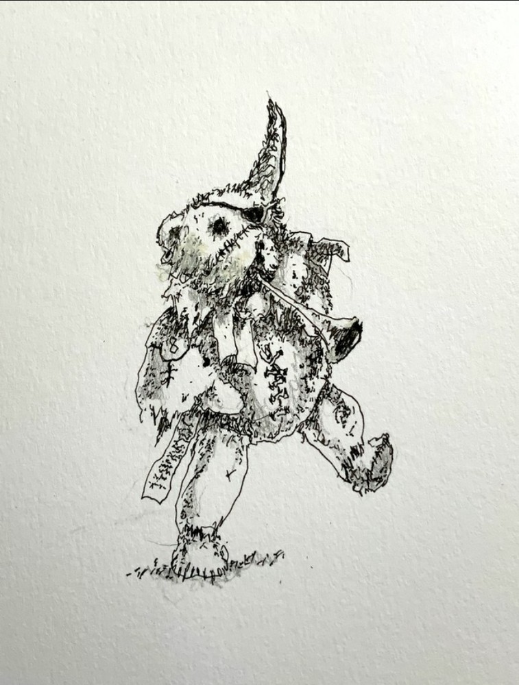 Mörderin Teddy bears trio