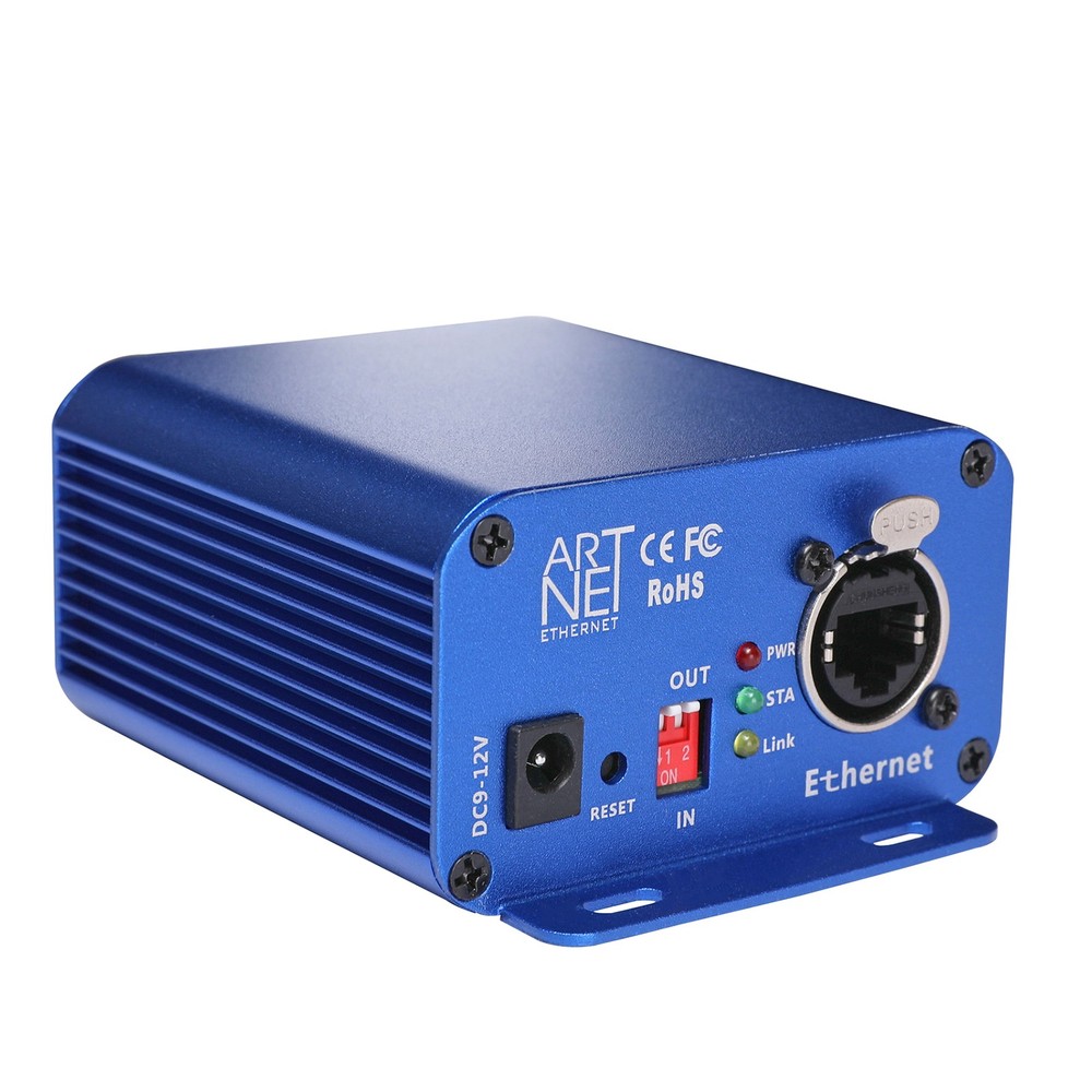 ArtNet To DMX Controller Bi-directional ArtNet DMX Ethernet Lighting Controller
