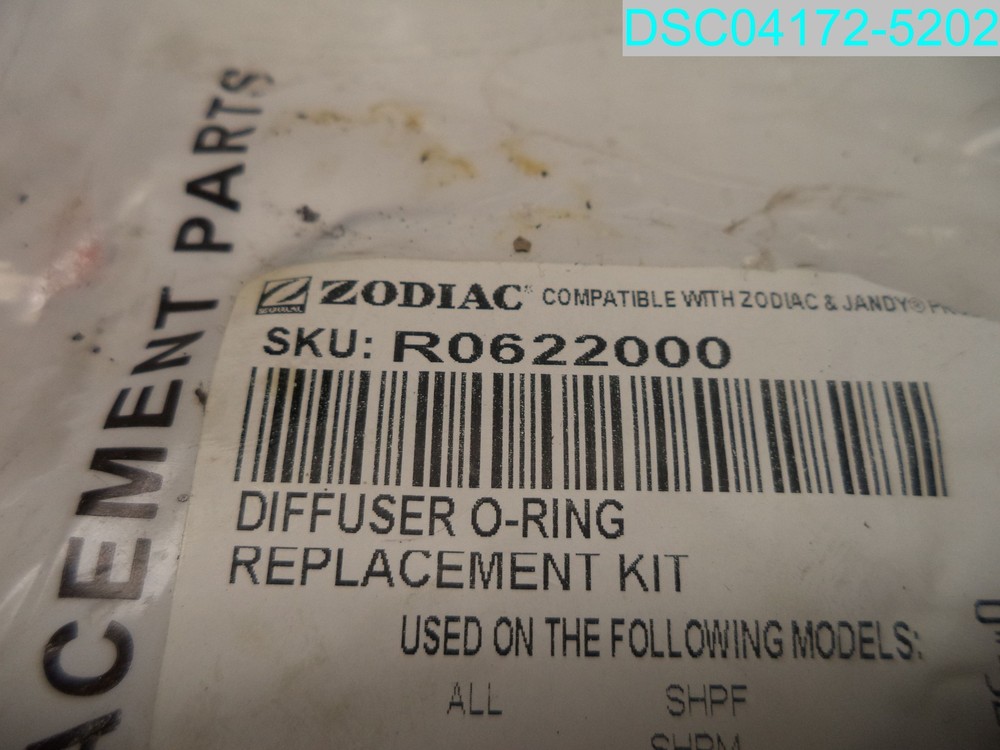 Jandy Pro Series Zodiac R0622000 Diffuser O Ring Replacement Kit