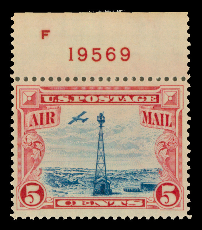 US Scott C11 Mint Hinged Plate Single, Fine - Very Fine