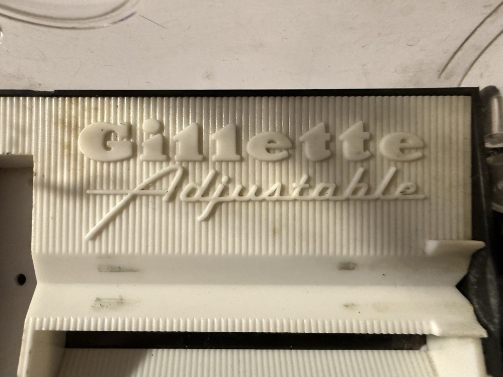 Vintage Gillette Adjustable Hard Plastic Case Only The Case