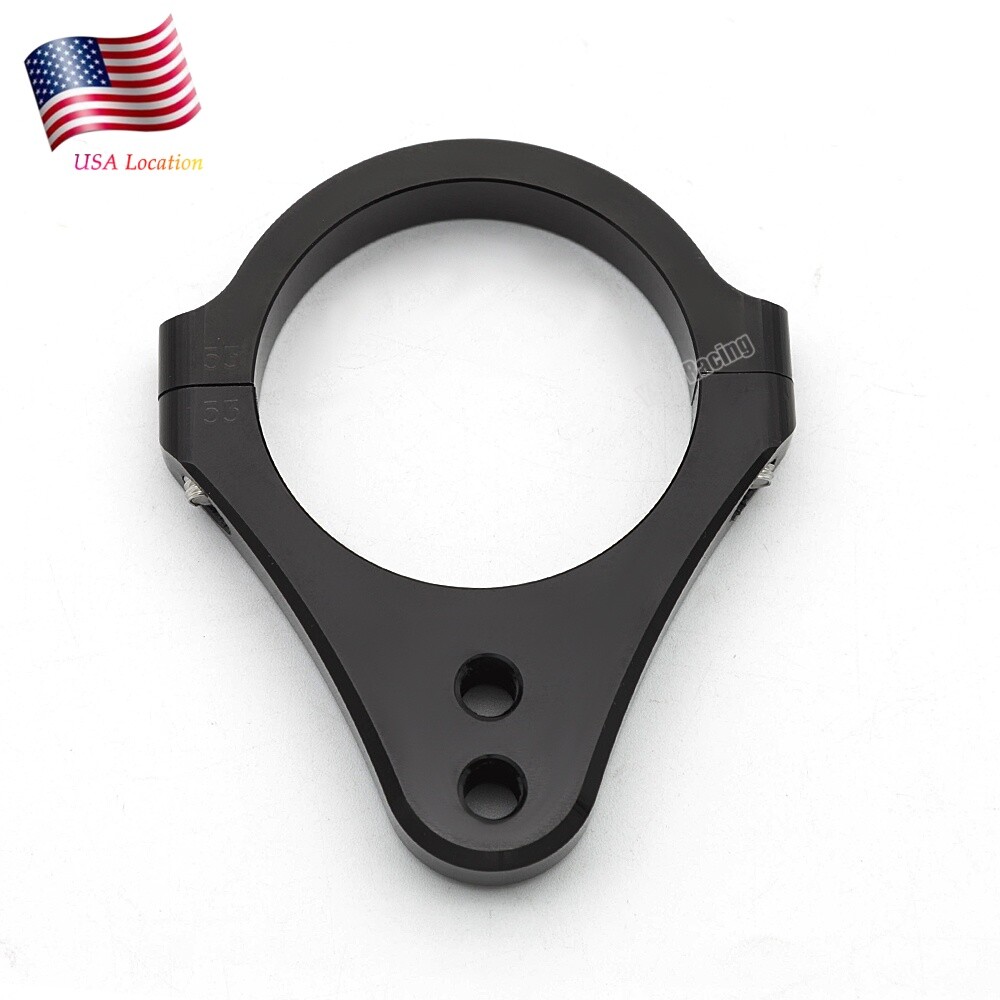 54mm CNC Universal Steering Damper Fork Frame Mount Clamp Bracket Holder Black