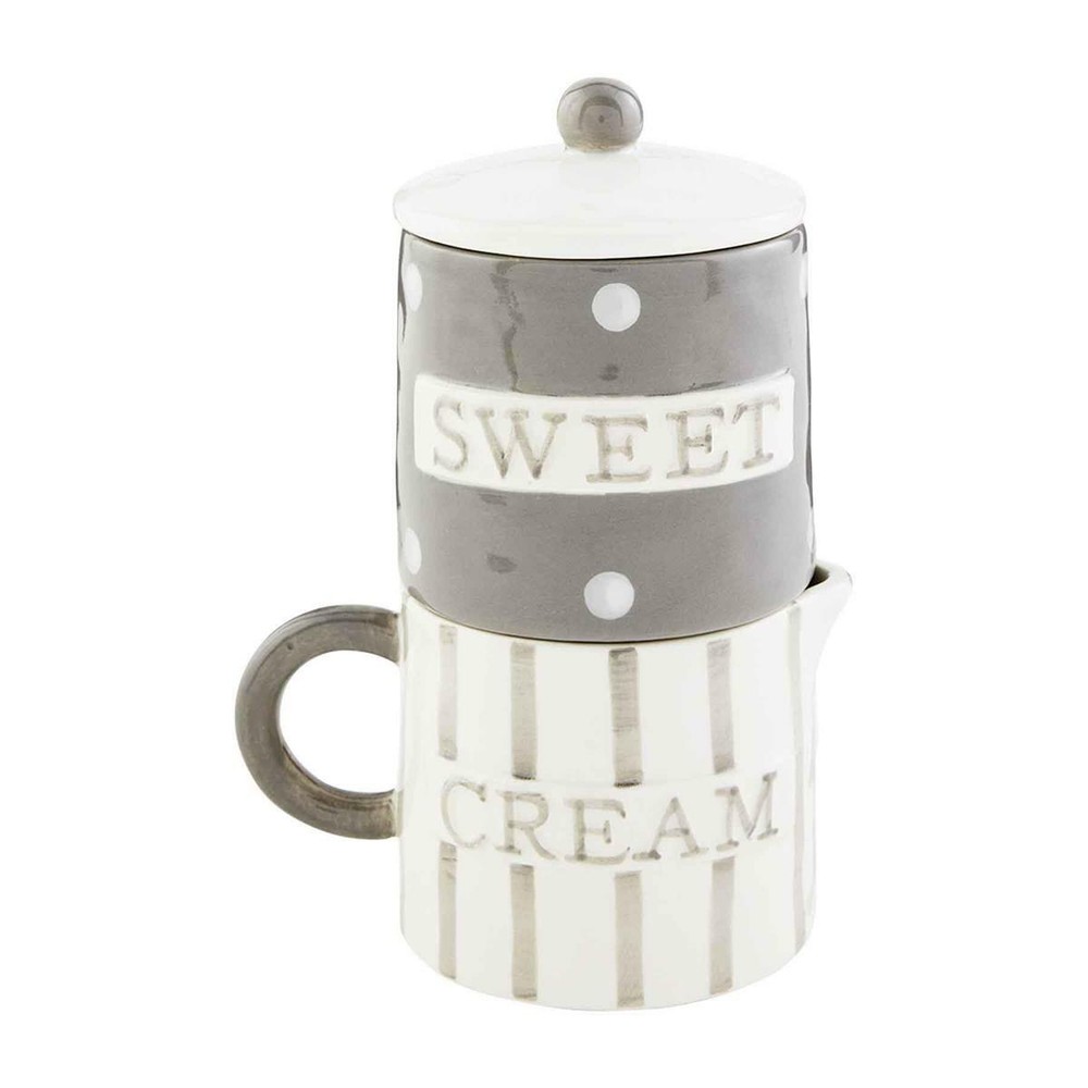 Mudpie - Happy Stacking Cream & Sugar Set - 47800012