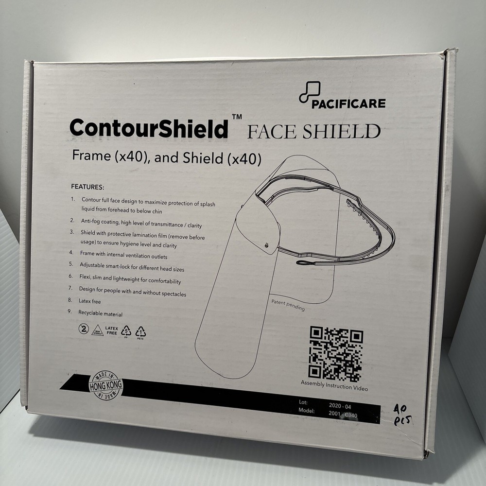 Pacificare Countourshield Face Shield 40 Pcs