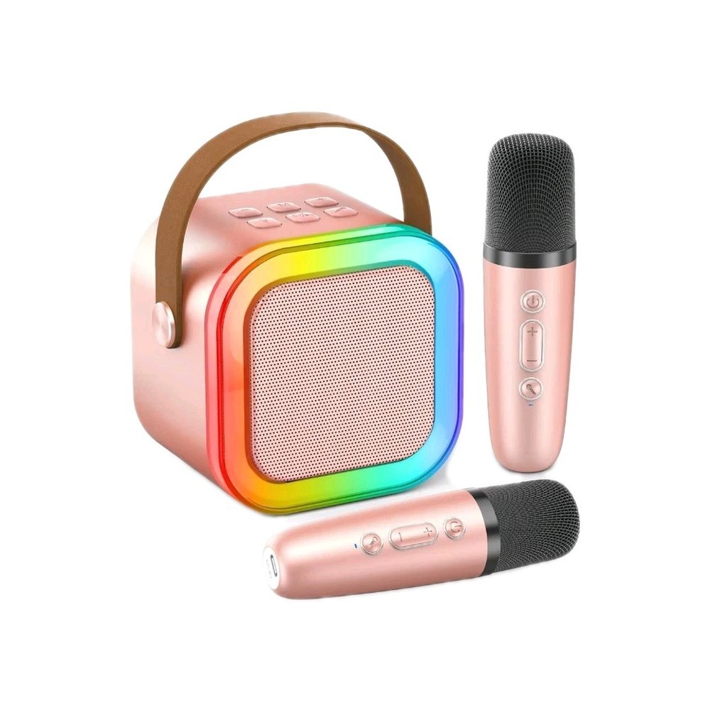 Mini Karaoke Machine With 2 Microphones 💥💥 Trending