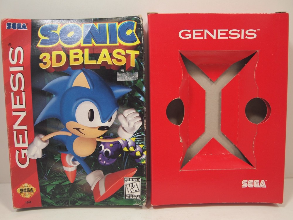 Sonic 3D Blast (SEGA Genesis) Authentic CARDBOARD BOX ONLY