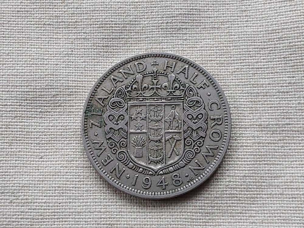 New Zealand 1948 halfcrown