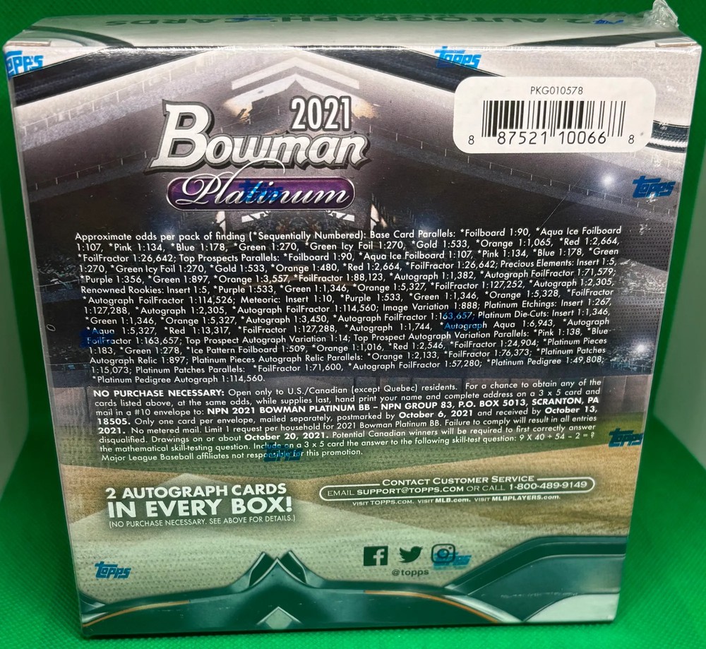 2021 Bowman Platinum Mega Box SEALED