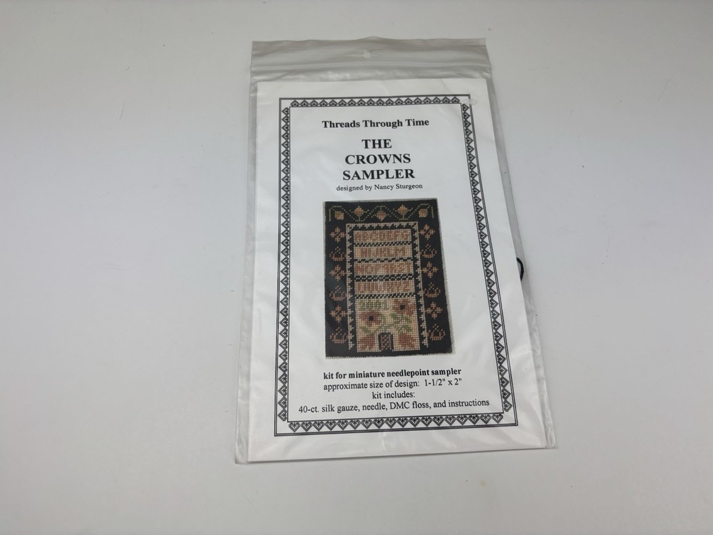 Threads Through Time The Crowns Sampler Needlepoint Pattern Kit 6S