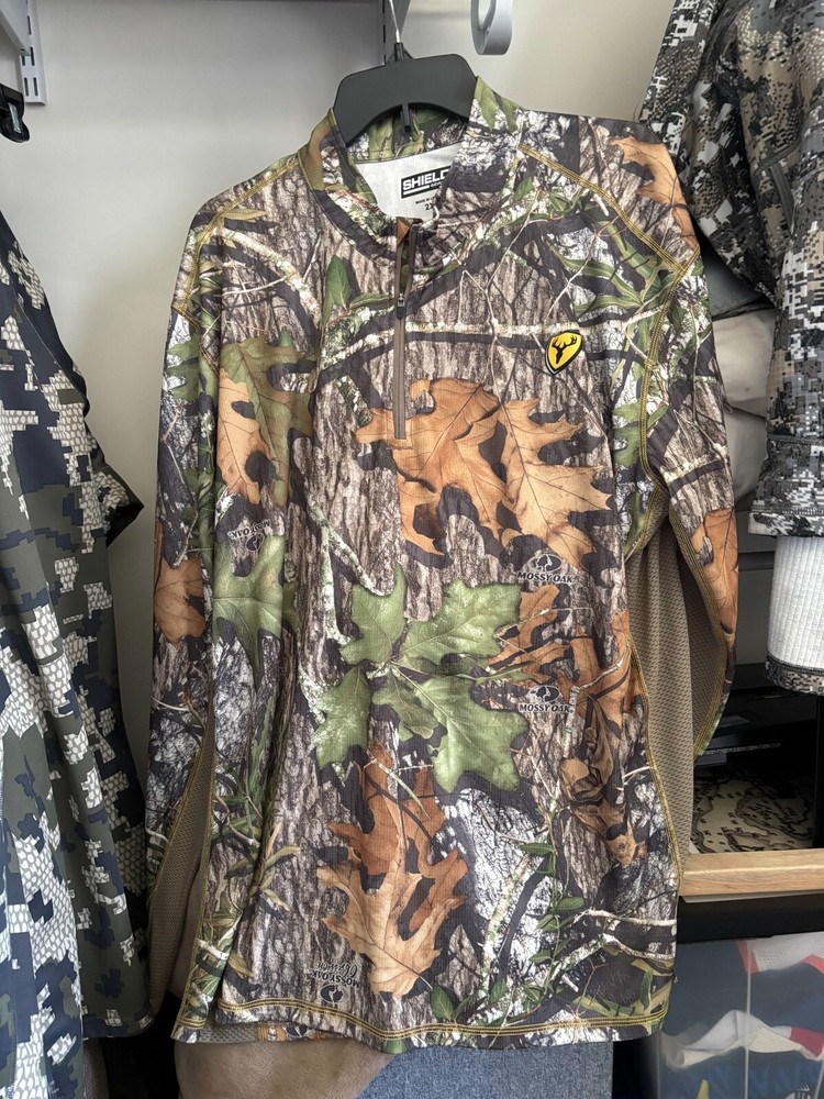 Scent Shield 3/4 Zip Pull Over Mossy Oak Obsession Camo