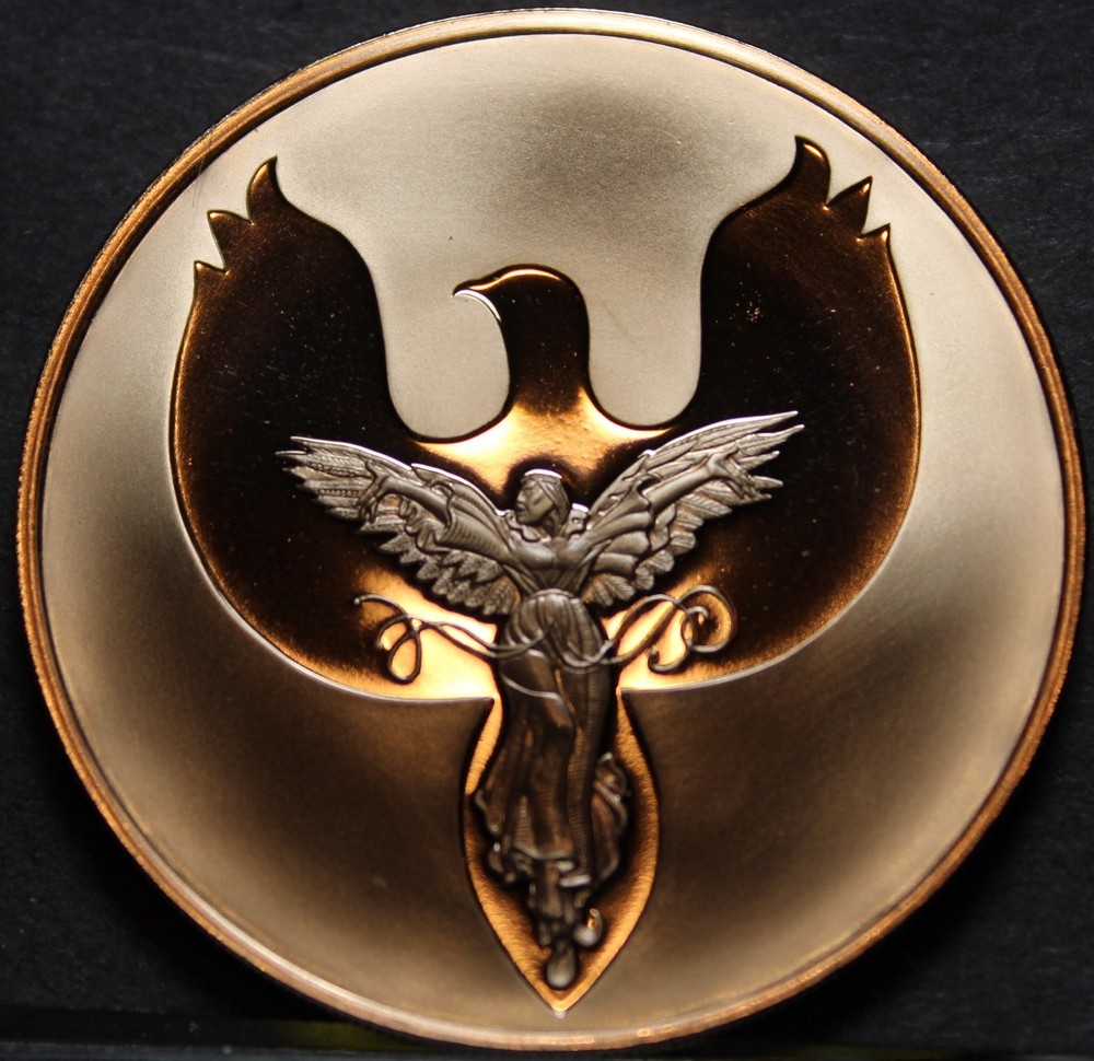 Solid Bronze Proof Franklin Mint Medallion~Peace On Earth And Goodwill~Fr/Ship
