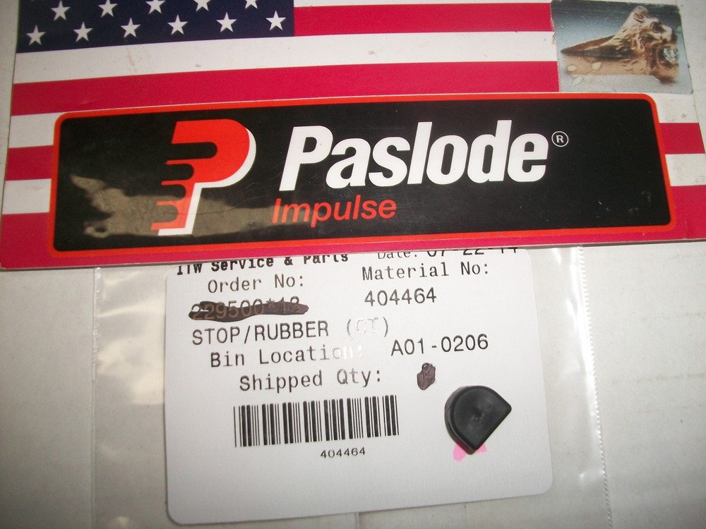 Paslode  Part # 404464 STOP/RUBBER (CT)