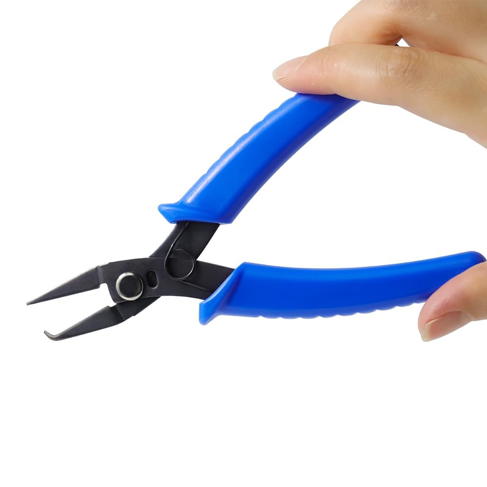 Split Ring Pliers for Jewelry Making, Split Jump Ring Opener Tool Keychain Pl...