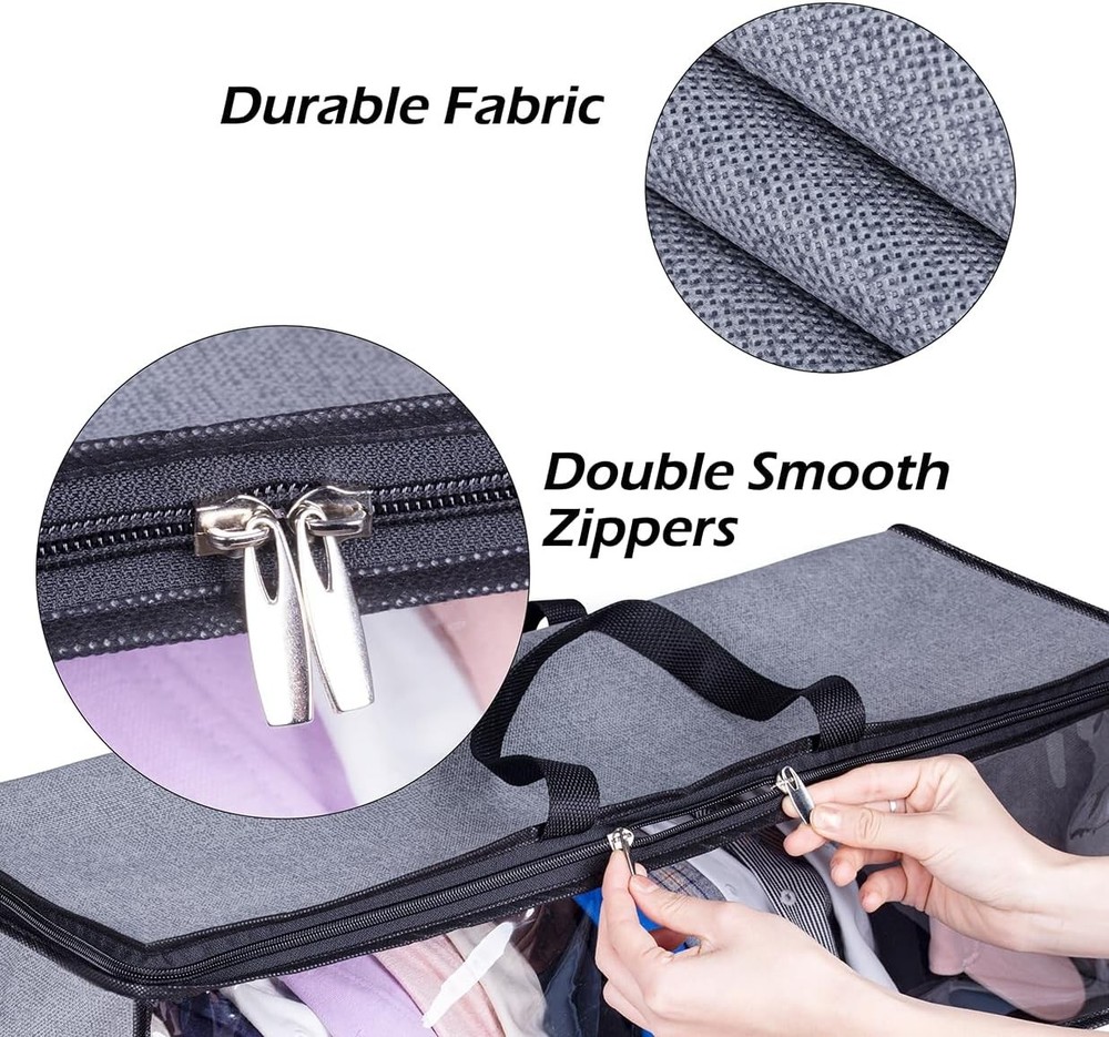 2 Pack Hat Organizer Fabric Stackable Storage for Baseball Caps Travelers