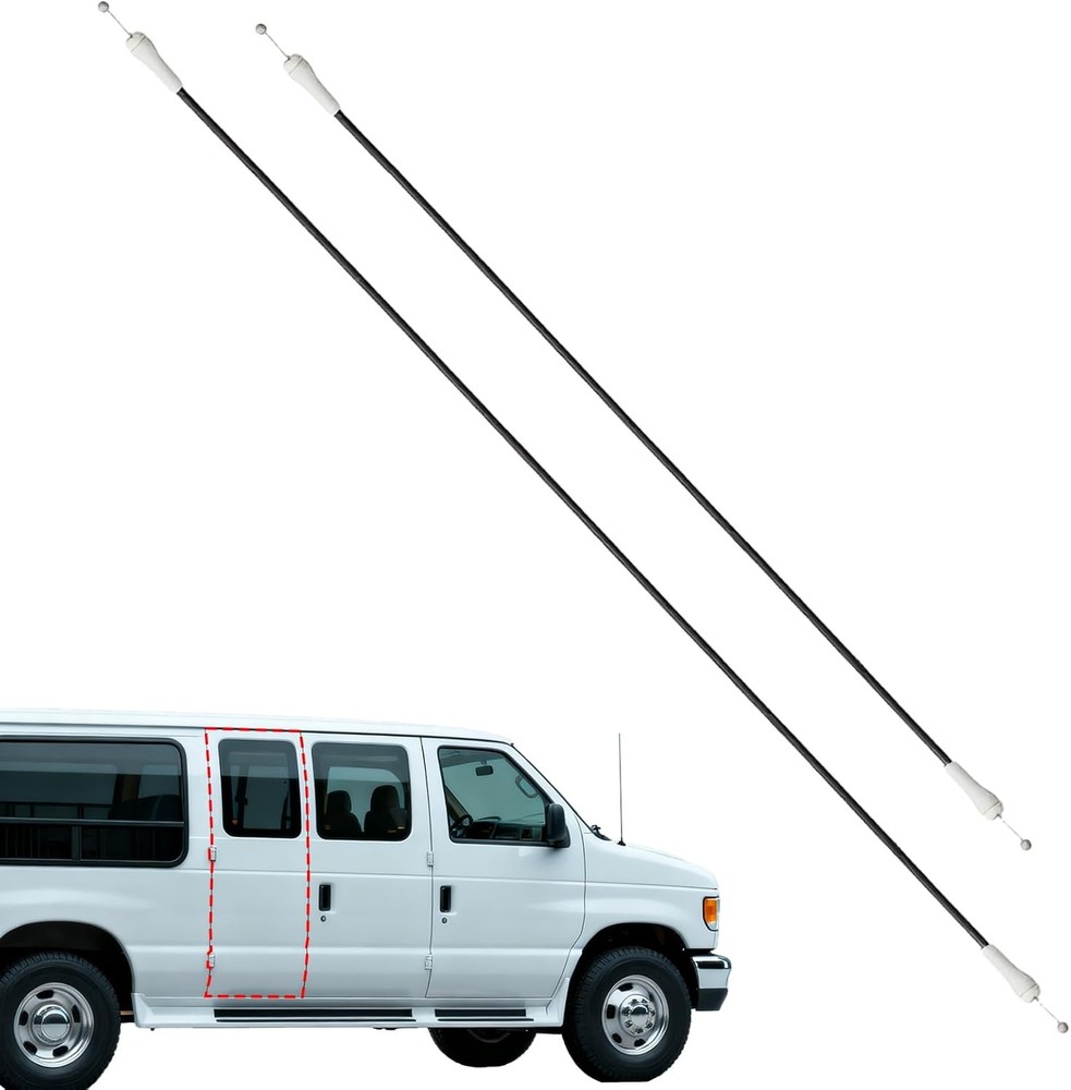 Right Side Left Cargo Door Upper & Lower Latch Release Cable Compatible with For