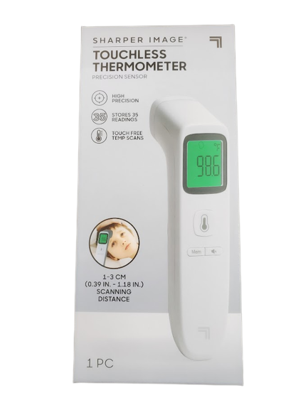 NEW 2020 Sharper Image: Touchless Thermometer w/ Precision Sensor 35 Programs