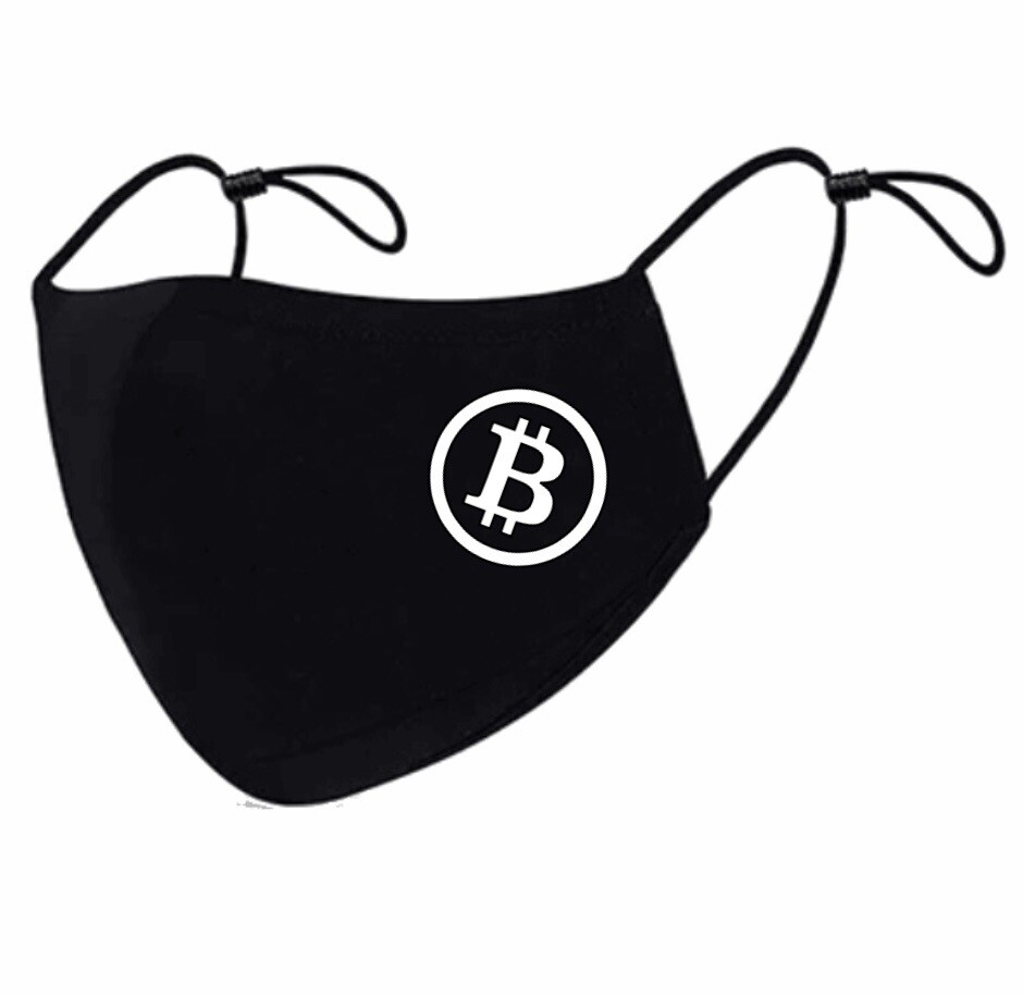Bitcoin Face Mask Washable Cotton Adjustable