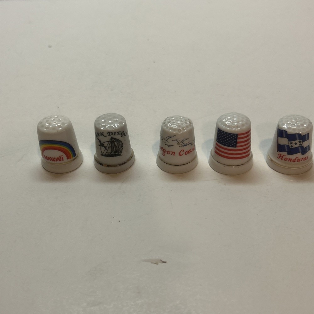 50 Mix Porcelain Thimbles Lot