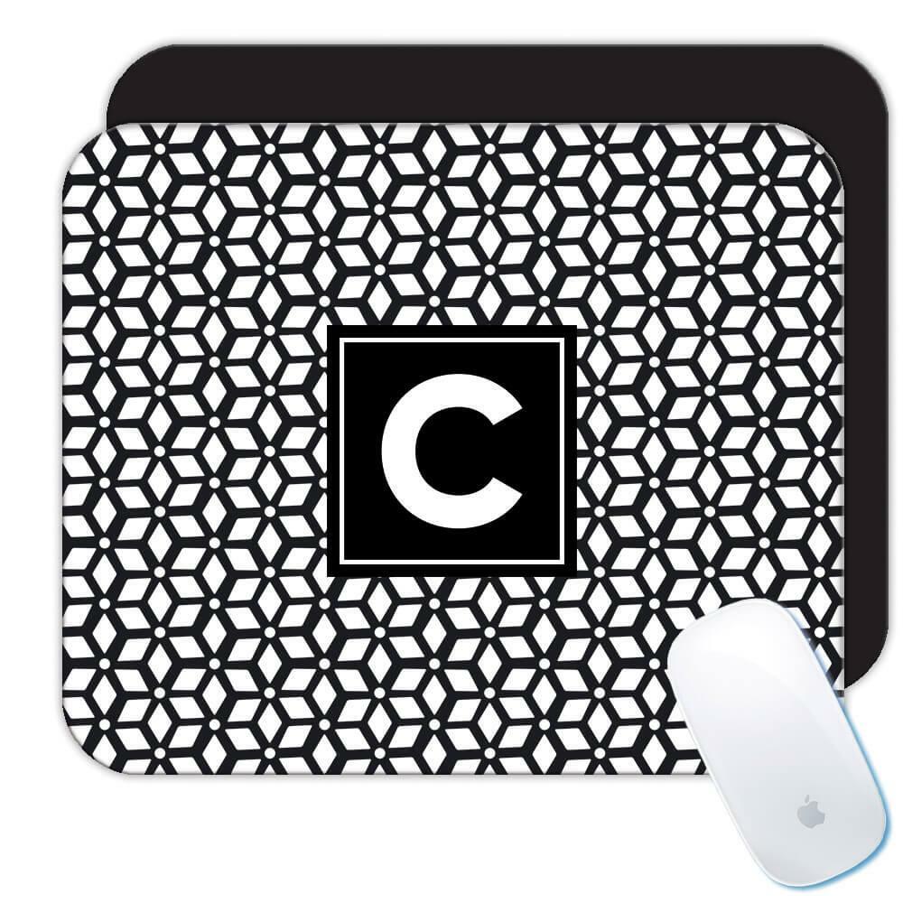 Gift Mousepad : Abstract Design Black Modern Home Decor Scandinavian