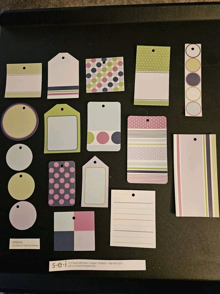 Tags - Stickers - Scrapbooking Embellishments 42-pc