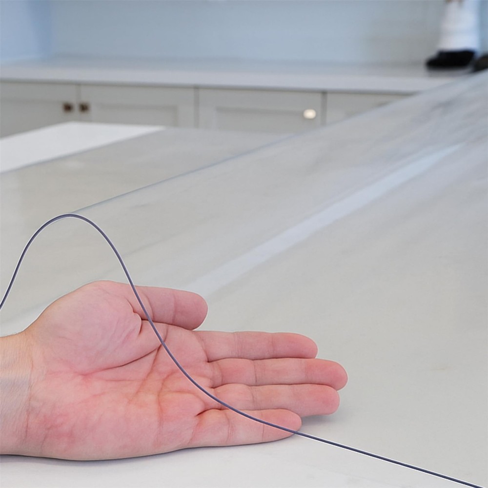 Byson Clear Dining Table Protector – PVC Table Cover Protector for Dining