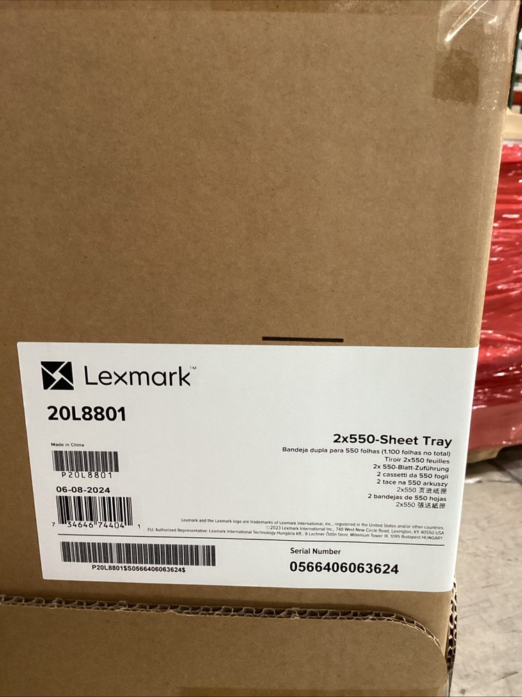 Lexmark 20L8801 2 x 550-Sheet Tray