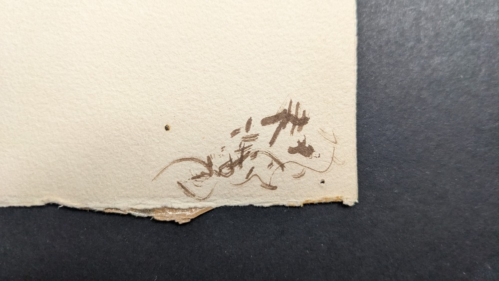 Fritz Kreidt, tree composition, drawing, unsigned