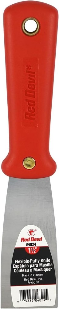 Red Devil 4824 1-1/2" Flex Putty Knife , Black