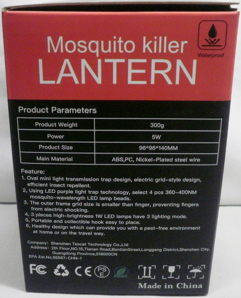 Hanging Mosquito Killer Lantern USB Charging Rainproof