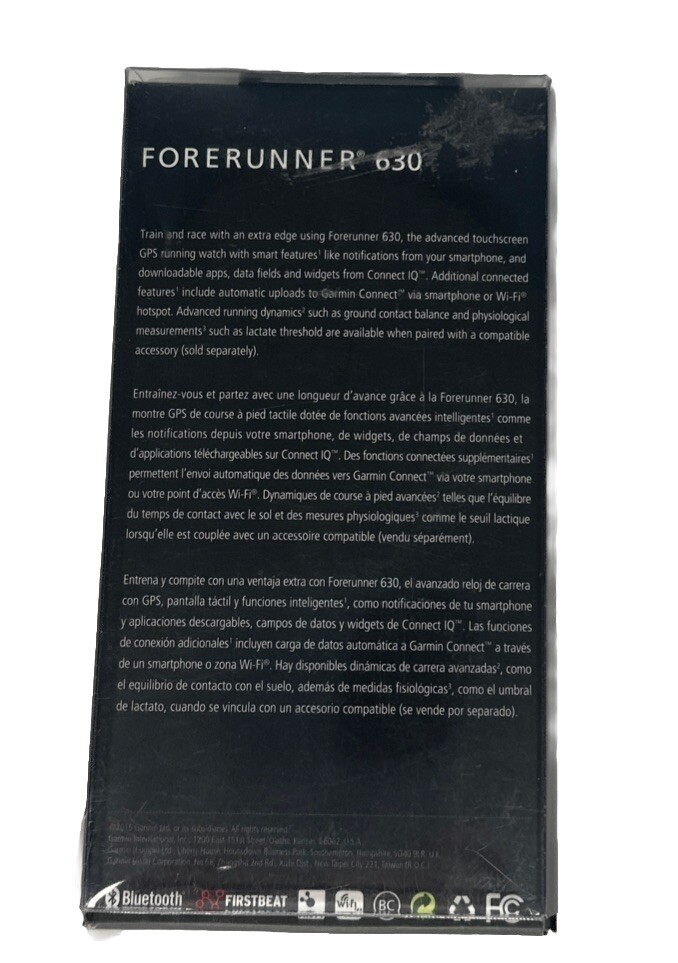 Garmin Forerunner 630 GPS Smartwatch Black