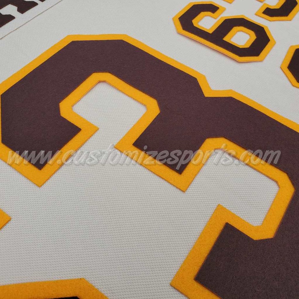Boston Bruins Customized Number Kit For Centennial 2023-2024 3rd Uniform
