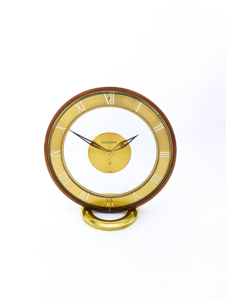 Fine Jaeger LeCoultre table clock from the 60s 8 days