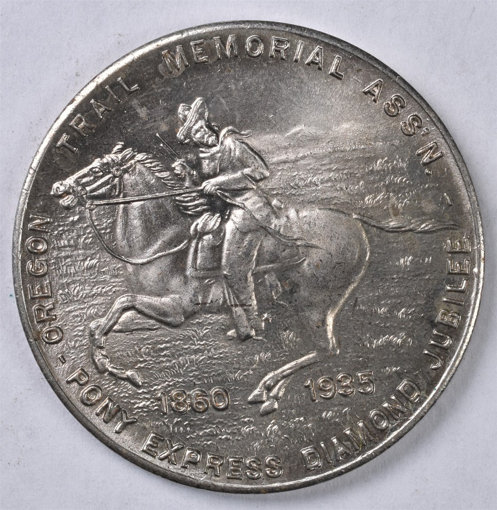 1935 Pony Express Diamond Jubilee So Called Half Dollar