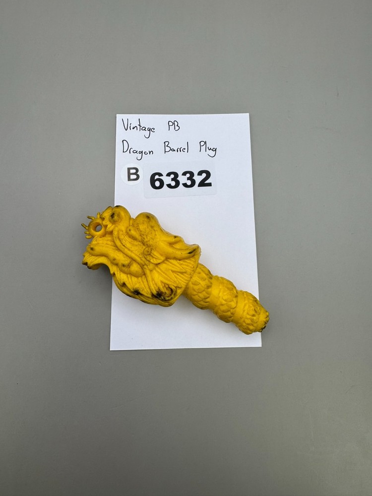 Vintage PB Dragon Barrel Plug-Yellow