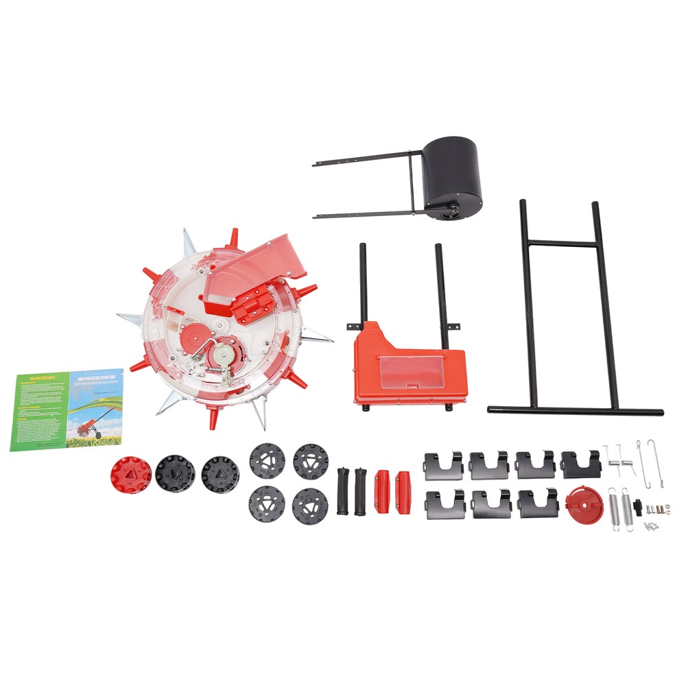 Garden Seed Planter Spreader Hand-Push Roller Seeder Precision Manual Seeder
