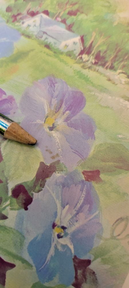 Vintage County Sunshine Writing Tablet Notepad Flowers Decorative